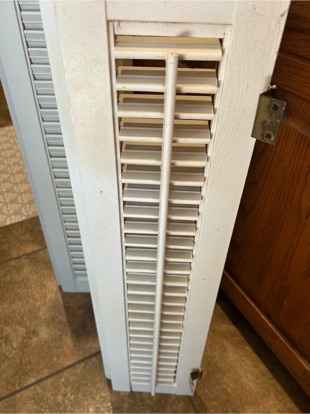 Interior Louver Decorative Shutter Panels -Classic Home Accent,28Wx31.5”H. White
